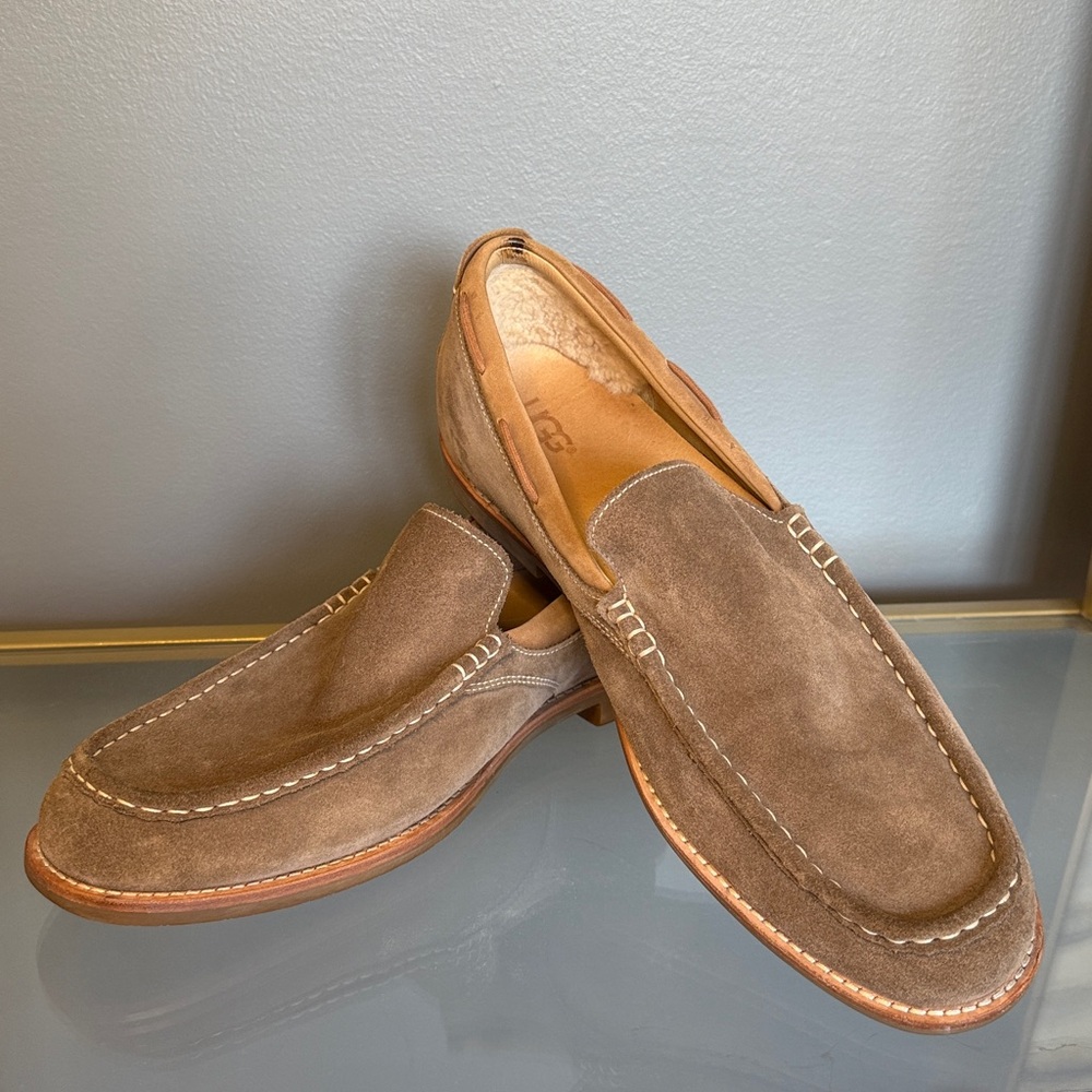 UGG Tan Suede Leather Loafer